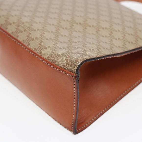 CELINE Macadam Canvas Hand Bag 2way Beige Auth 84755 - Picture 15 of 16